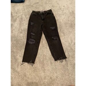 Pacsun high rise straight black jeans‎ 27